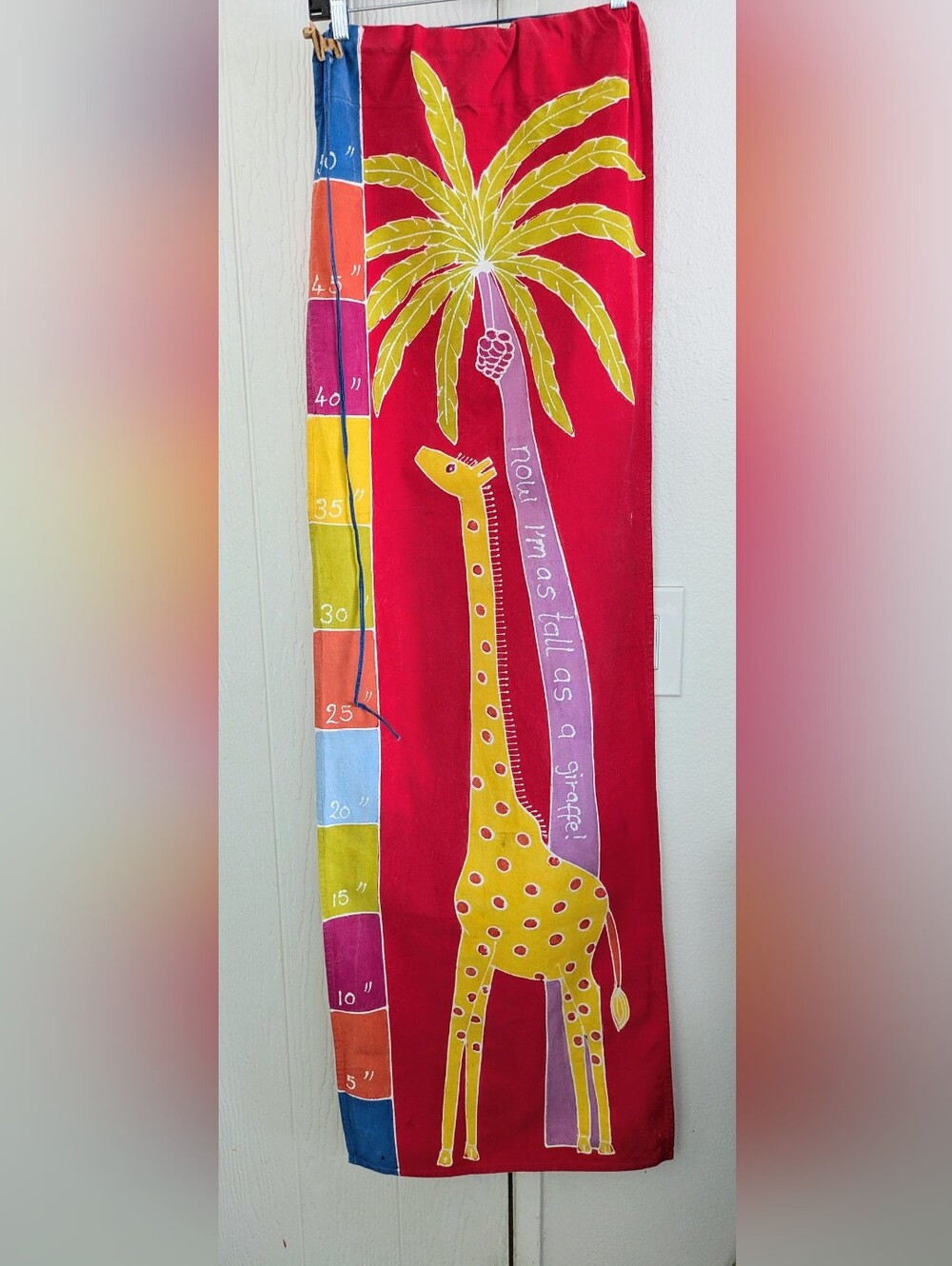 Colorful children's growth chart | chart Girraffe for Measuring